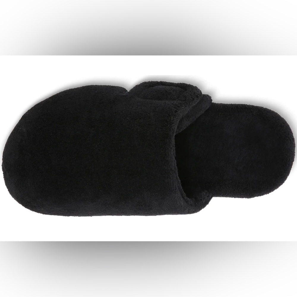 Vionic Gemma Slipper Mule Black Fleece faux Fur black womens , size 10 - Picture 4 of 10